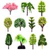 HOW-E Resin Miniature Tree Figurine Rockery DIY Landscape Garden Decor Ornament Gift