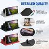 Upgrade Screen Magnifier for Cell Phone, Screen Magnifier, 3D HD Screen Mobile Phone Magnifier Expanders for Movies & Gaming, Foldable Phones Stand wi