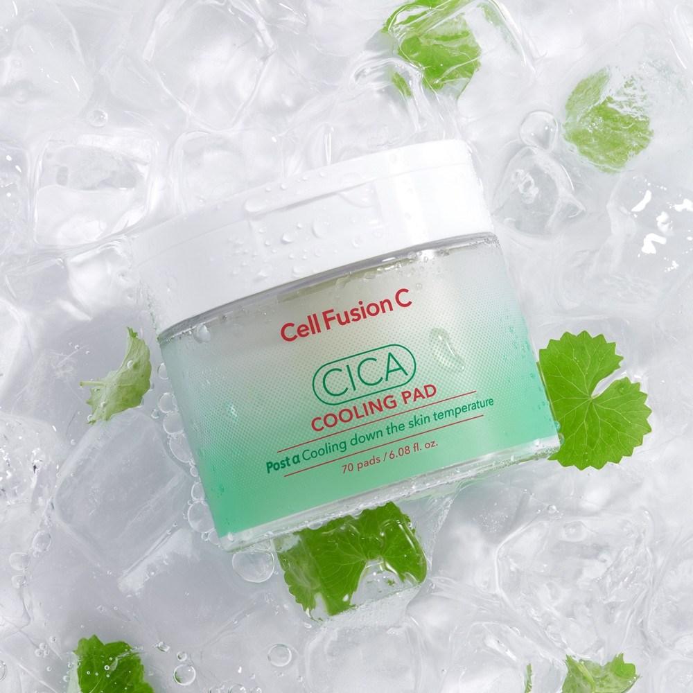 Cellfusion C Postalpha Cica Cooling Pads 70 Sheets Hypoallergenic Soothing Daily Toner, 1 Piece
