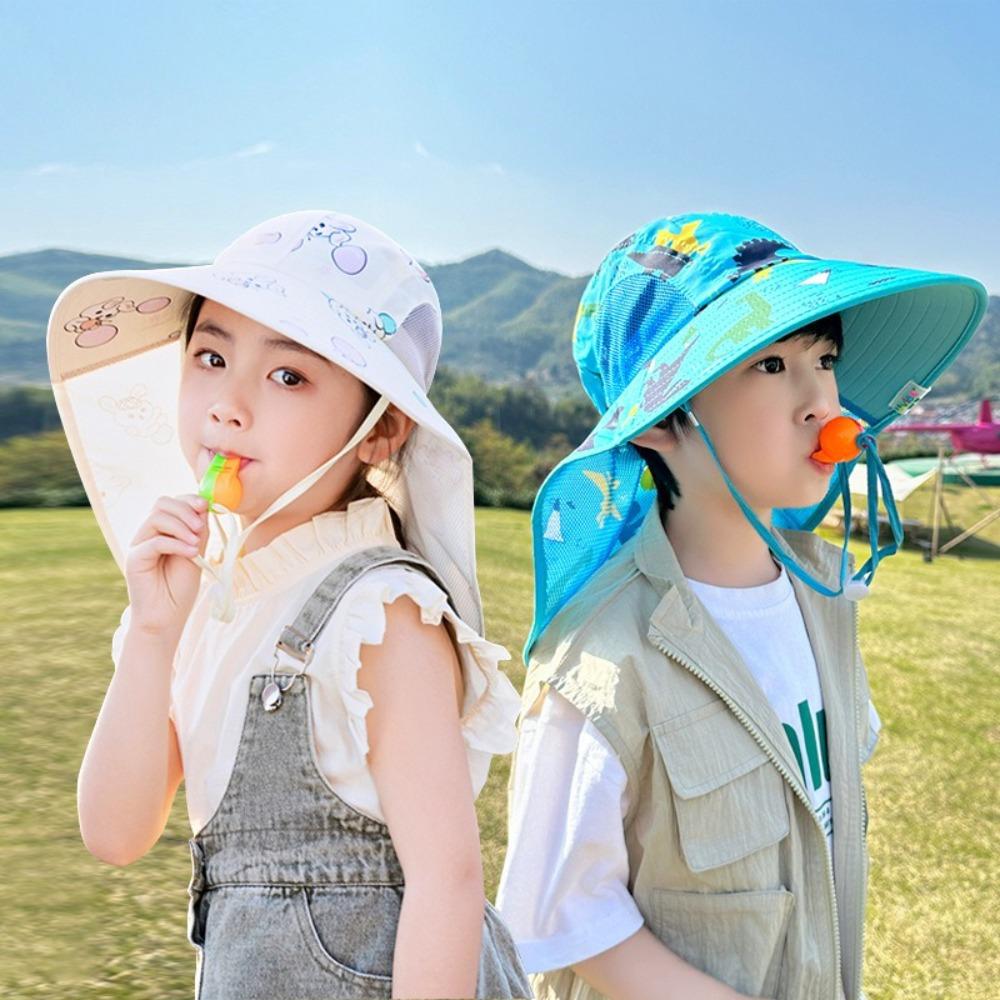 Anti-UV Fisherman Hat Wide Brim Bucket Hat New Beach Hat Boys Girls