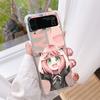 Роскошный чехол SPY X FAMLY для Samsung Galaxy Z Flip 3 4 5G Funda Z Flip3, прозрачный жесткий противоударный чехол для телефона из ПК