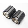 Car Carbon Fiber Exhaust End Tail Tips 73mm in