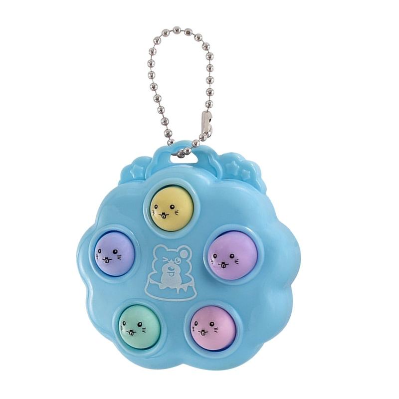 Портативные антистрессовые декомпрессионные игрушки Fidget Toys Whack A Mole Брелок Simple Dimple Fidget Board для детей