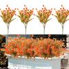 Fall Artificial Flower with Eucalyptus Leaves Realistic Fake Flower Halloween Harvest Festival Party