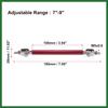 Motoforti 2pcs 7"-9" Car Adjustable Front Bumper Lip Splitter Strut Tie Rod Bar Universal Red Long-lasting