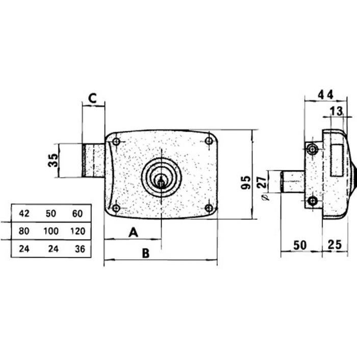 Serrure Lince 5125-ap/120 гош