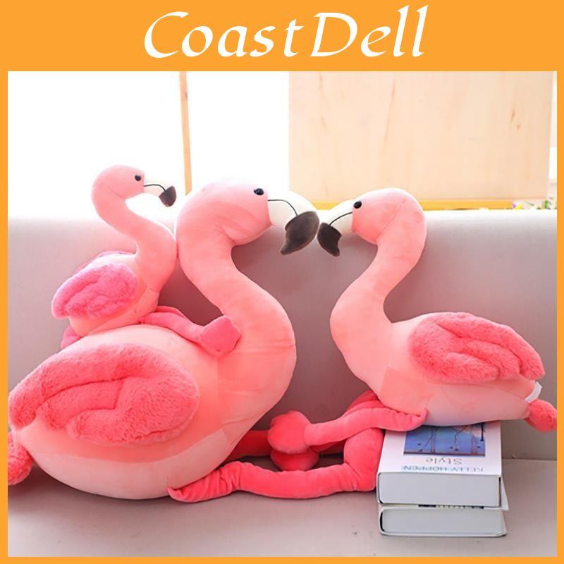 Плюшевая игрушка Фламинго Подушка для детей Мягкая и приятная на ощупь, Ткань из короткого плюша, Розовый, 25см/35см/50см