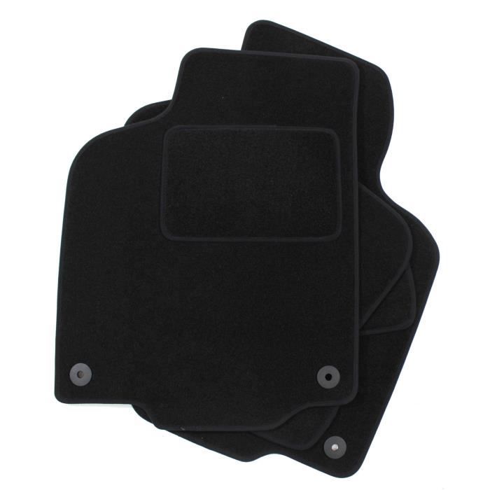 Tapis De Sol - VW - Polo 6N - Velours Noir - Sur Mesure - Renforcé Pédale