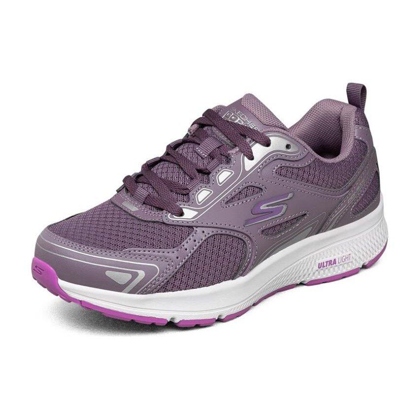 Skechers Go Run Стабильные Удобные Низкие Повседневные Беговые Кроссовки Женские Темно-Фиолетовые 128075-PLUM