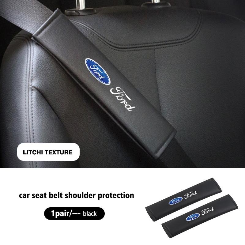 1/2PCS Car Seat Belt Covers Shoulder Cushion Protector Pad For Ford Fiesta mk7 mk5 mk8 mk4 mk6 1995-2011 2012 2013-2023