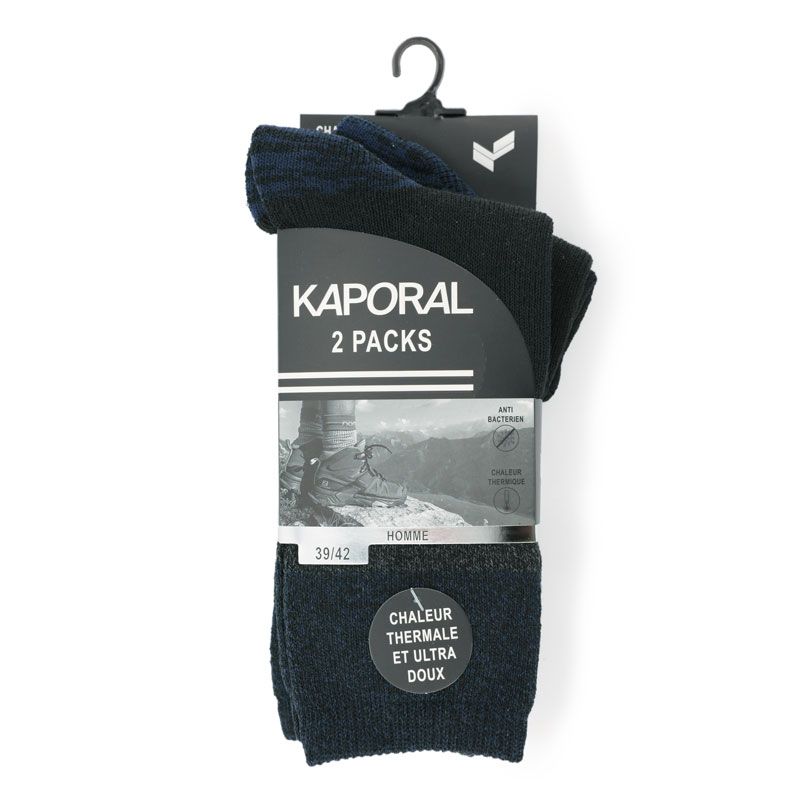 Pack of 2 Pairs of Ultra-soft KAPORAL Men's Socks