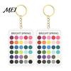 Makeup Color Guide 2Pcs Palette Keychain Pendant, Clear Acrylic Season Analysis Swatches Spring Summer Fall Winter Colors Keychain, Card, Gifts