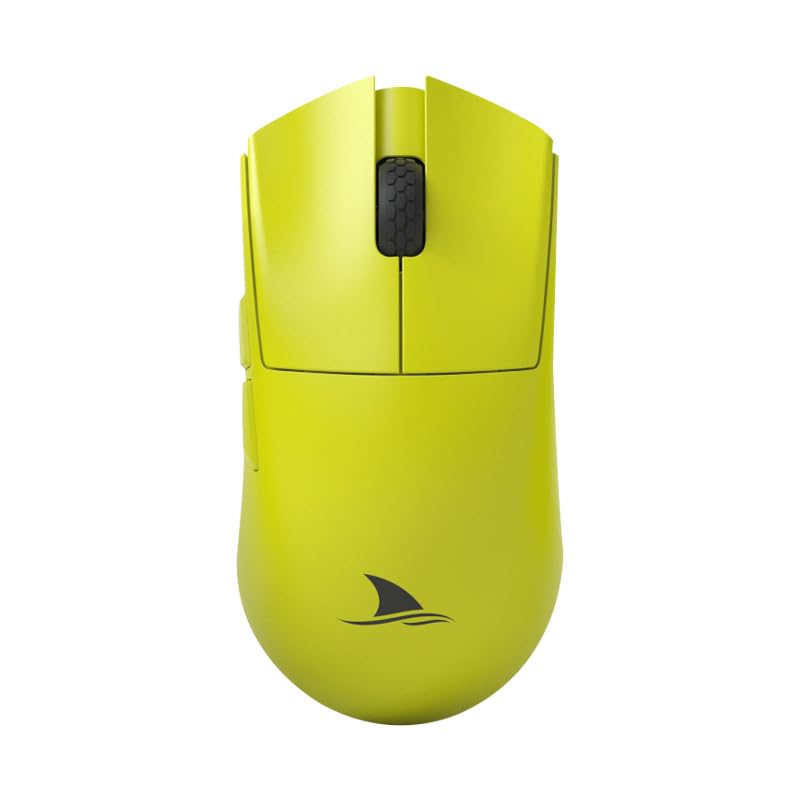 Darmoshark M3s Varun 2K Wireless Gaming Bluetooth Mouse, Ultra-Lightweight (53g), PAW3395, 26000dpi, 2.4Ghz, USB-C (M3S, Yellow)
