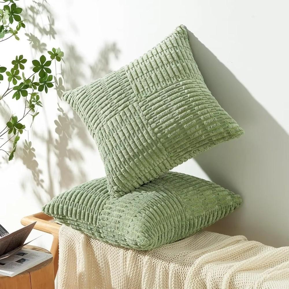 Super Soft Corduroy Pillow Cover Solid Color Wear Resistant Throw Pillow Covers Textured Thickened Pillowslip Couch Sofa
