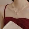 Pearl, Light Luxury, Necklace, Pearl Pendant Highlight Imitation Pearl Necklace Niche Light Luxury Premium Women's Neck Chain Collarbone