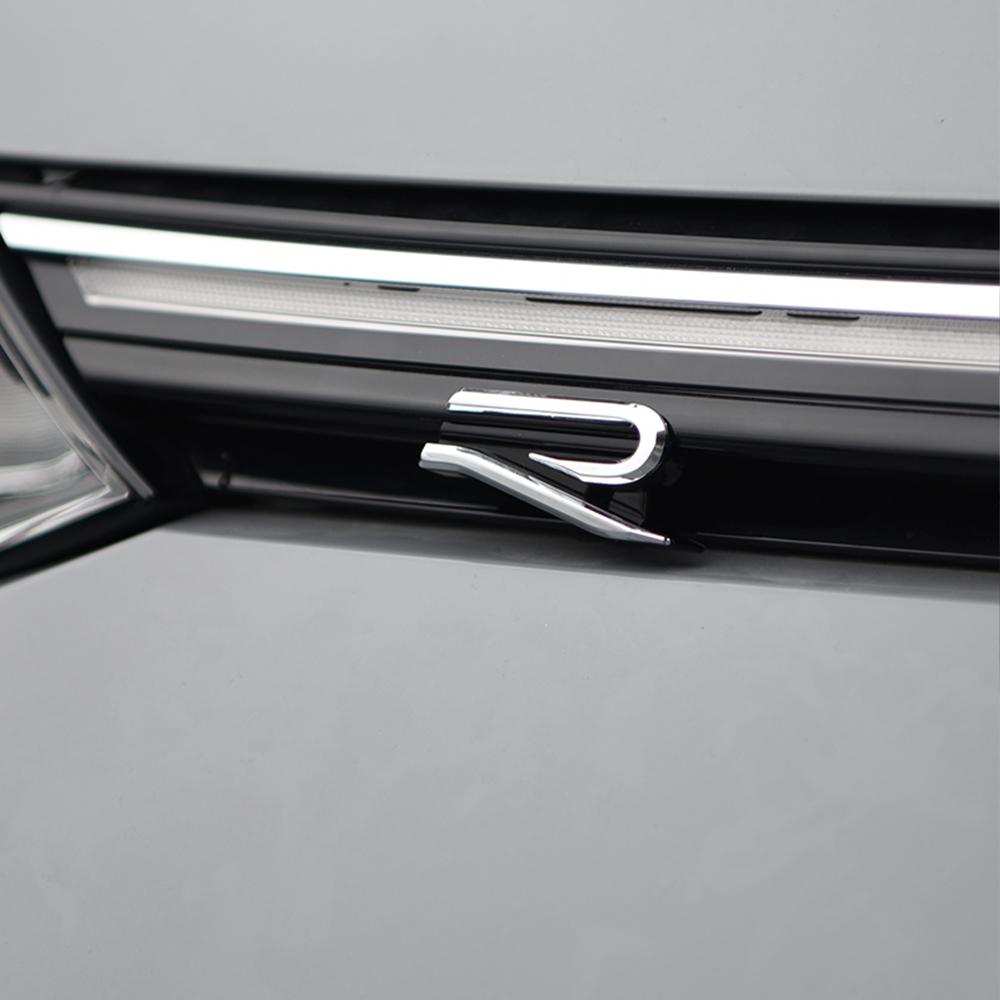 T27Car Hood Front Grille Badge VW New R Logo Sticker Accessories For Volkswagen GTI Golf Polo Tiguan Passat Touareg Magotan Jetta