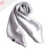 Simple Solid Color Scarf Female Imitation Silk Small Square Scarf 70Cm Basic Style With Shirt Professional Scarf Tied Hair