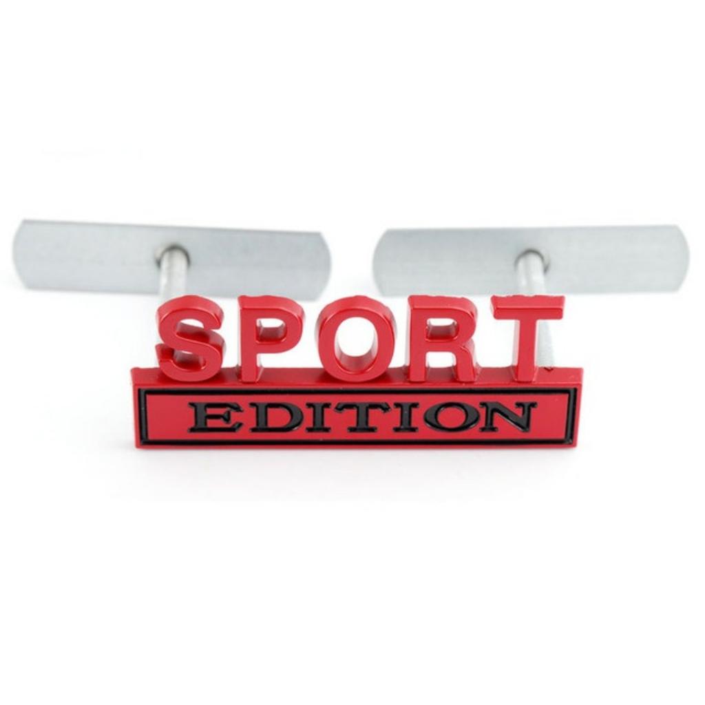 1Pc 3D Metal Sport Edition Logo Car Front Grille Badge Side Fender Rear Trunk Emblem Sticker Decal