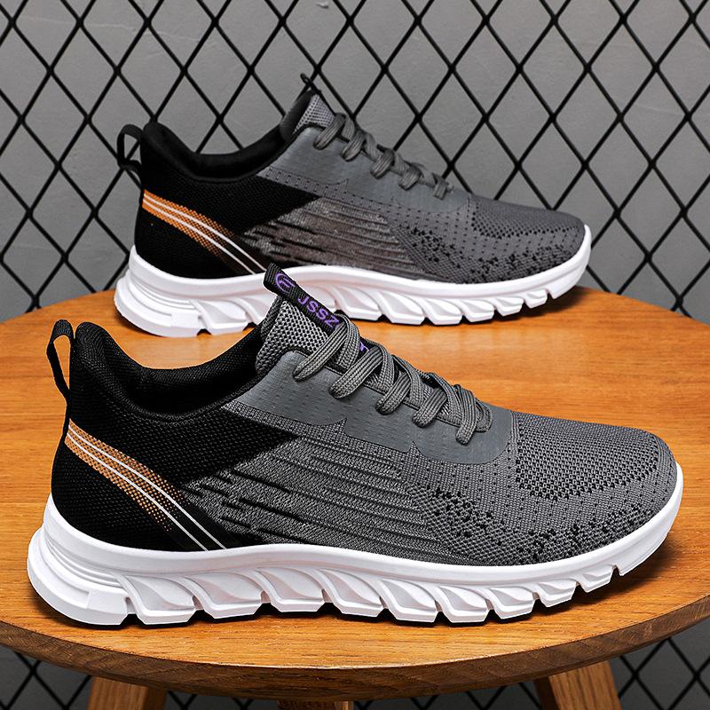 Men's Sneakers Spring New Fashion Lace-up Running Shoes Lightweight Breathable Casual Shoes for Men