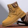 2024 New High-top Men's Boots British Style Martin Boots Men's Casual Trendy Boots Men's Tooling Locomotive Boots Autumn and Winter