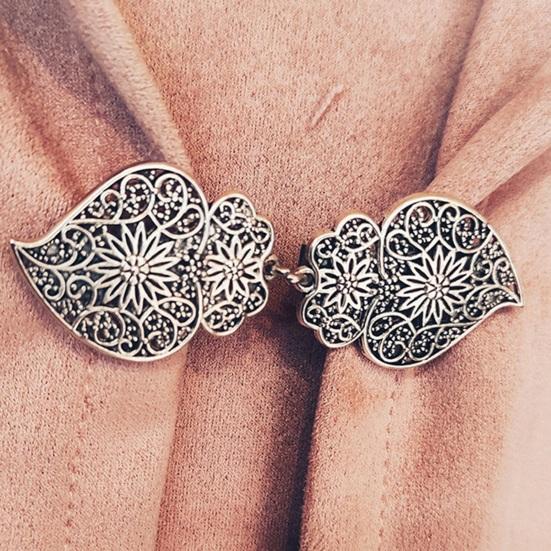 Ретро-плащ, пряжка, зажим для воротника, лист, искусственный перо, шелковый шарф, шаль, пряжка, фиксированная брошь, зажим для ремня