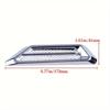 SUV Universal Chrome Decorative Sticker Set 2Pcs for Car Door Side Vent Engine Hood Vent Grille Side Baffle Cover Trim