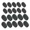 Microphone Sponge Covers, Pack of 20, 10 with 5mm Inner Diameter and 10 with 8mm Inner Diameter, Noise Reduction, Compatible with Headsets and Lapel M