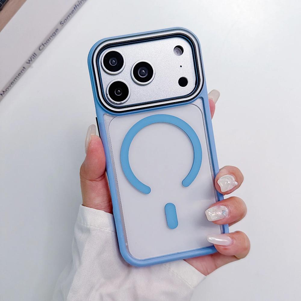 Прозрачный 2-в-1 Хит Цвет Для Чехла Телефона Для Для Iphone 17 16 1 14 13 Pro Max PC+TPU Магнитная Зарядка Бампер Чехол Cuque