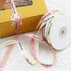 25Yards Handmade Ribbon Cream Pink Color Wrapping Silk Satin Ribbon Wedding Party Favor Gift Box Cak