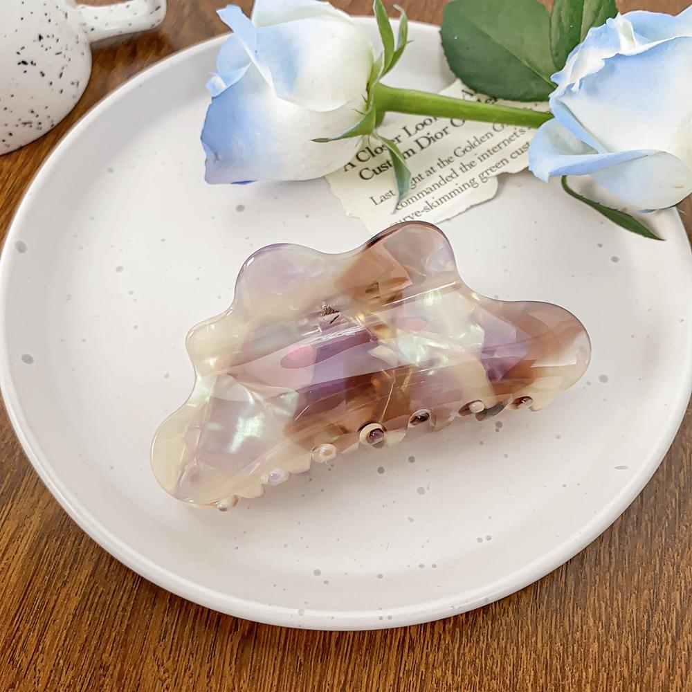 Заколка для волос в форме облака, однотонная черепаховая заколка для волос, когти для путешествий