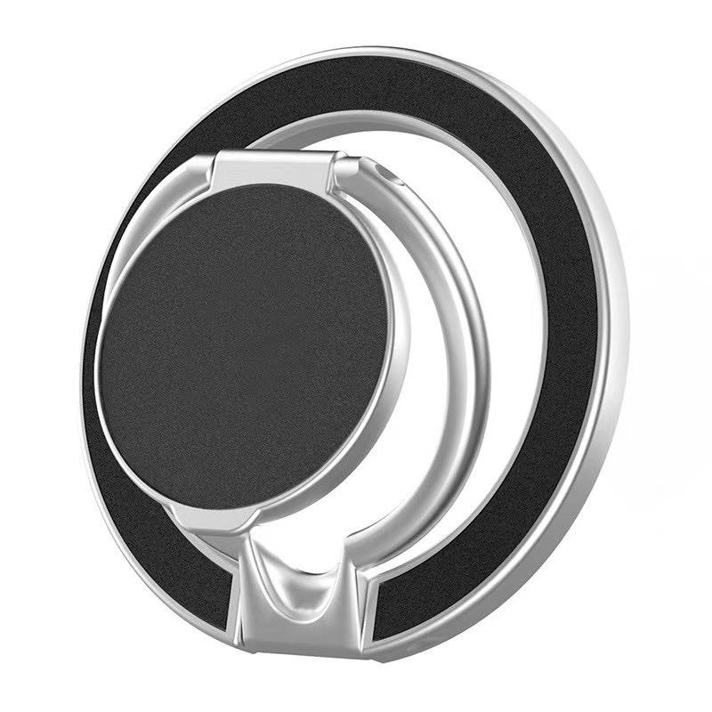 Двусторонний магнитный держатель для телефона MagSafe, магнитное кольцо-держатель для телефона, подставка, магнитный держатель для iPhone 16 15 14 13, Android, для спортзала, автомобиля
