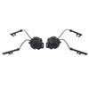 1 Pair Helmet Arc Rail Adapter Set For Peltor Comtac (Black)