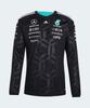 adidas Джерси с длинным рукавом для пилота команды Mercedes AMG F1 - Черный / Kf0148