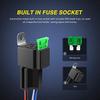 3 Pieces 12V Fuse Relay 30A Ato/Atc Blade Fuse With Wiring Harness Kit 4-Pin Spst Relay For Automotive Use With 14Awg High Performance Cables