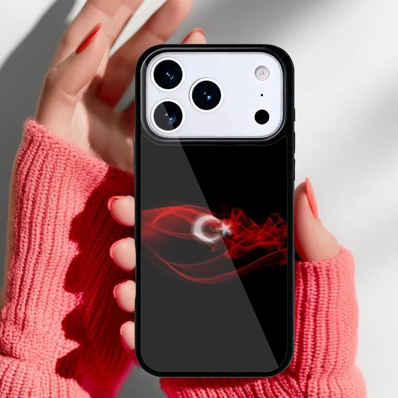 Чехол для телефона в стиле турецкого флага Турции для iPhone 17 Air 16e 15 14 13 Pro Max Задняя крышка для 12 11 Pro Coque