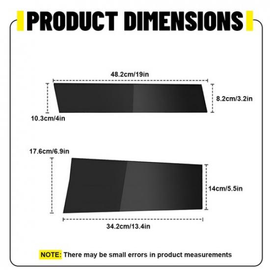 6Pcs Black Pillar Posts For Honda Odyssey 2011-2017 Door Trim Piano Cover Kit