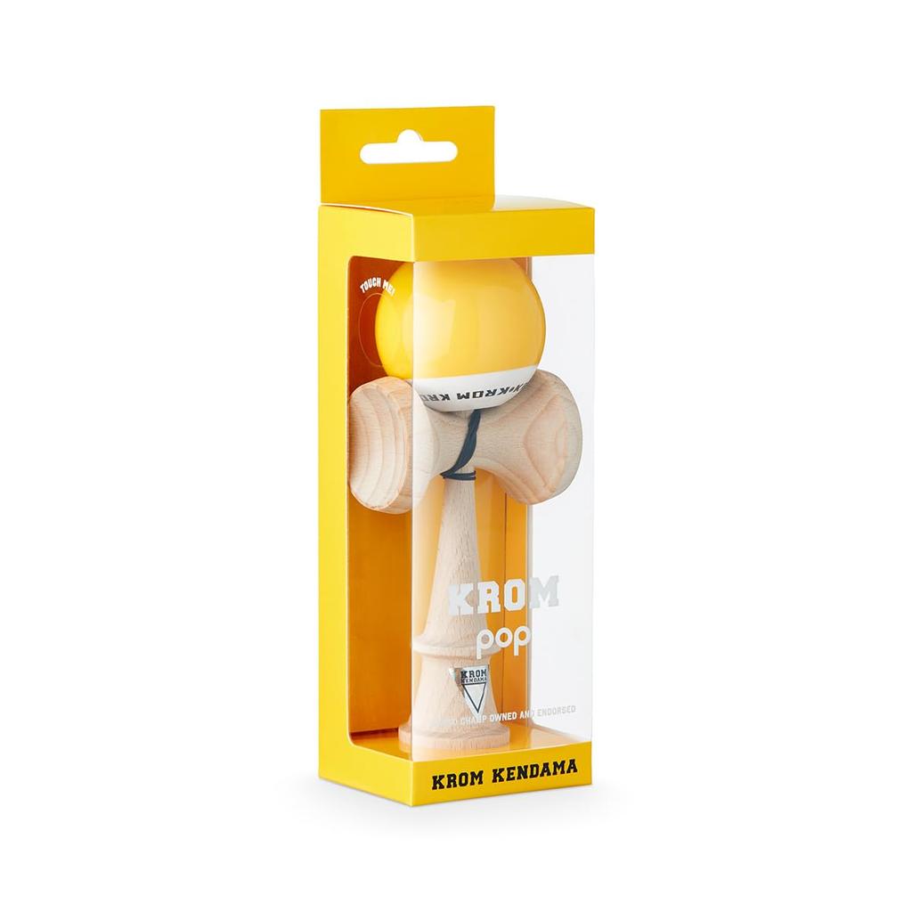 Kendama KROM POP Chrome Pop LOL Sticky Clear (Yellow)