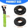 Angle Grinder Flange Wrench Set With 5/8 Thread Adjustable Spanner Wrench Steel Tool For Grinding Disc Replacement