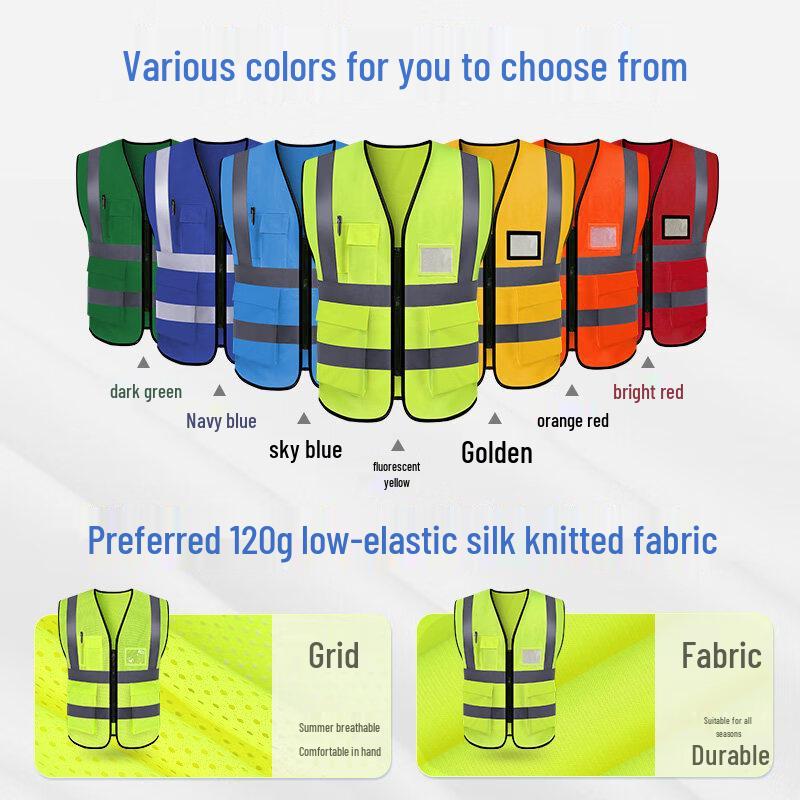 High Visibility Multi-Pocket Safety Vest