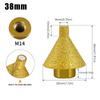 Brazed Diamond Chamferor 40 Mesh Ceramic Tile Marble Reamer Angle Grinder M1014 Grinding Bit Grinding Bit