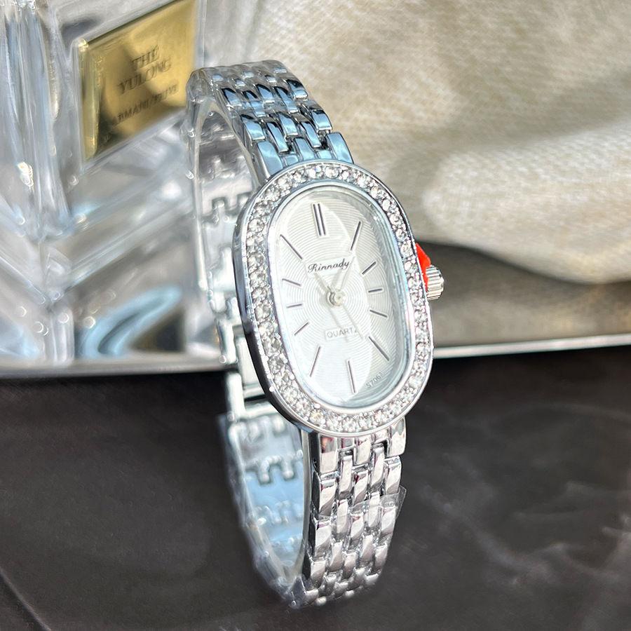 French Womens Luxury Crystal Women Bracelet Watches Fashion Diamond Ladies Quartz Watch Steel Female Party Wristwatch Elegant