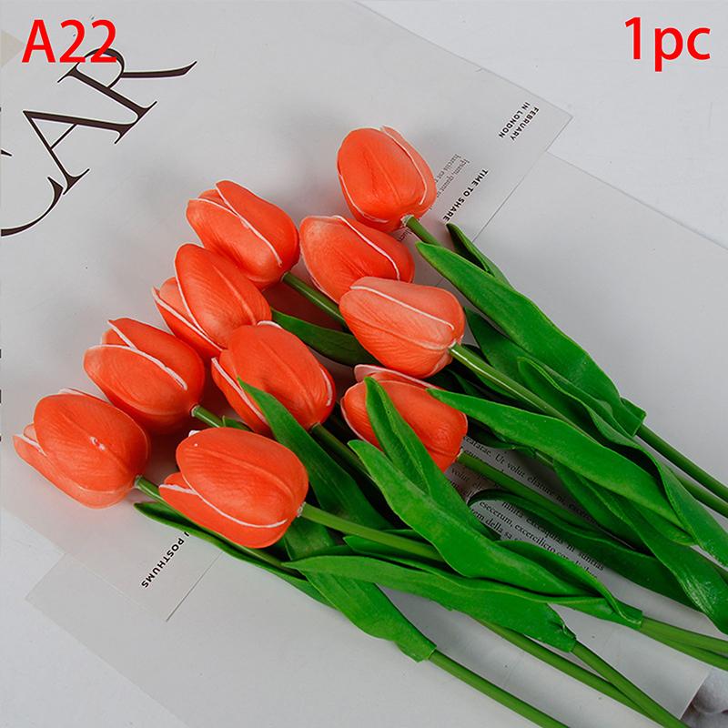1 шт. тюльпаны искусственные цветы настоящие сенсорные цветы тюльпан букет декор поддельные тюльпаны цветок для домашнего свадебного украшения
