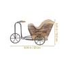 Retrospec Bikes Garden Decor Wooden Flower Pot Nursery Plant Pot Tabletop Decor Bike Planter Bonsai Pot