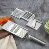 Vegetable Slicer Stainless Steel Food Slicer Removable Blade Kitchen Slicer Vegetable Cutter for Salads Cheese Fruit