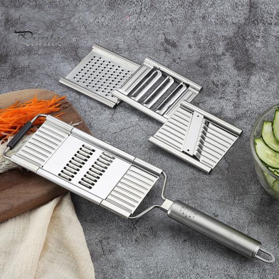 Vegetable Slicer Stainless Steel Food Slicer Removable Blade Kitchen Slicer Vegetable Cutter for Salads Cheese Fruit
