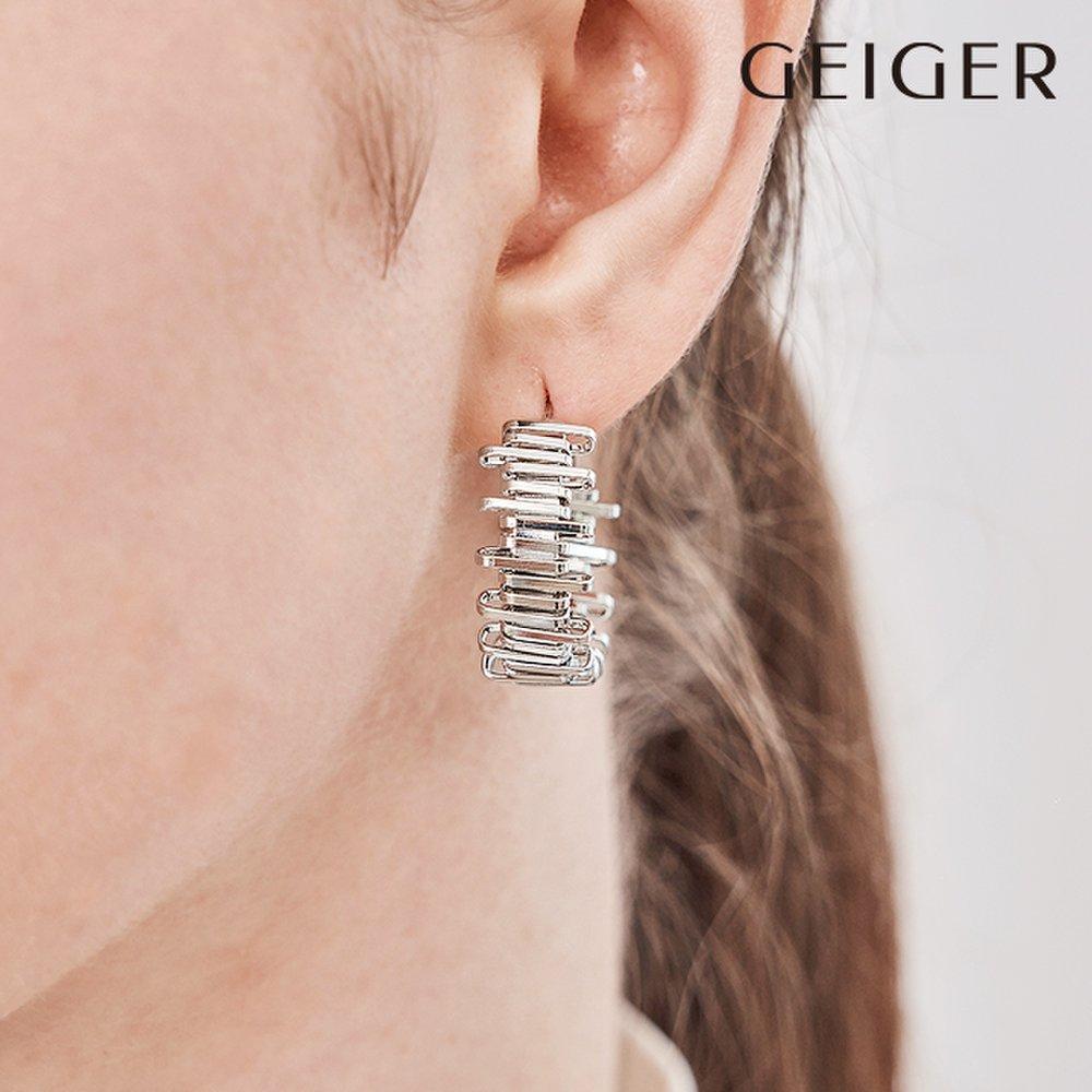 Серебряные массивные кольца-серьги Gisvee150