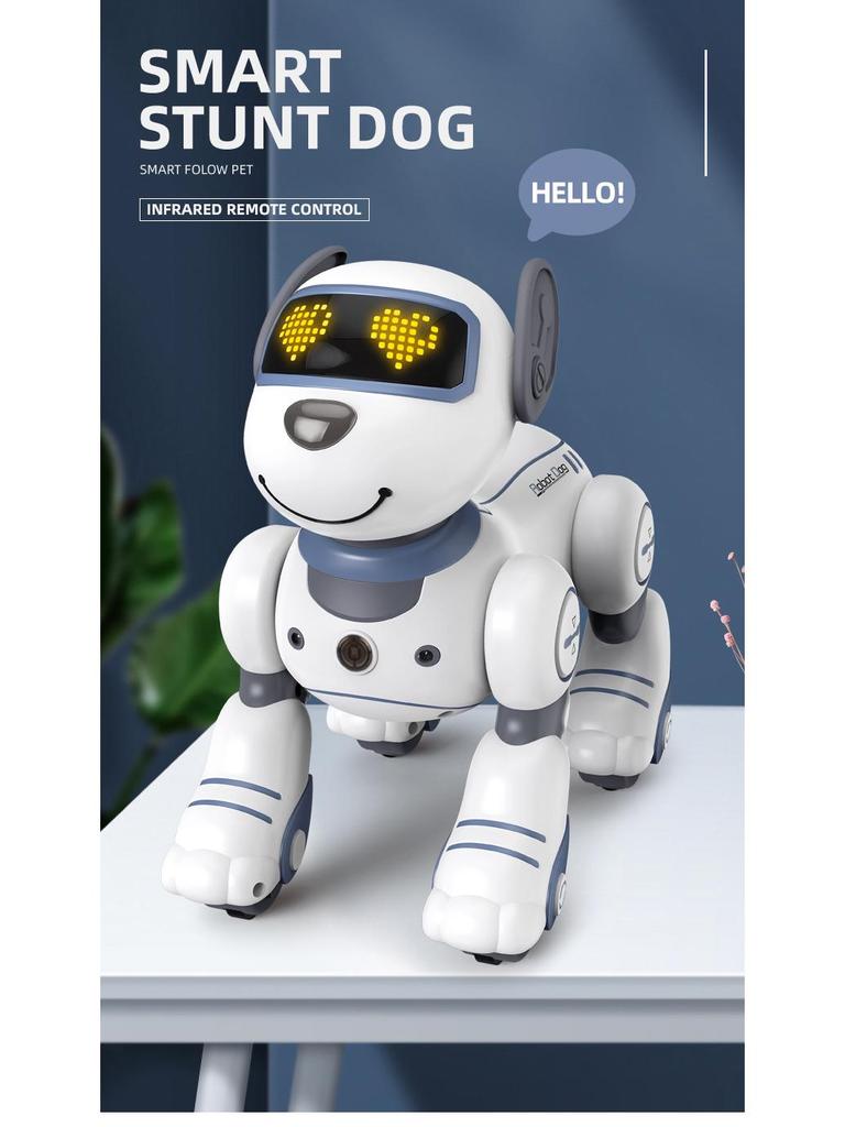 BG1533 Stunt Robot Dog: Electric Remote-Control Pet with Gesture Sensing and Somersault Capabilities.