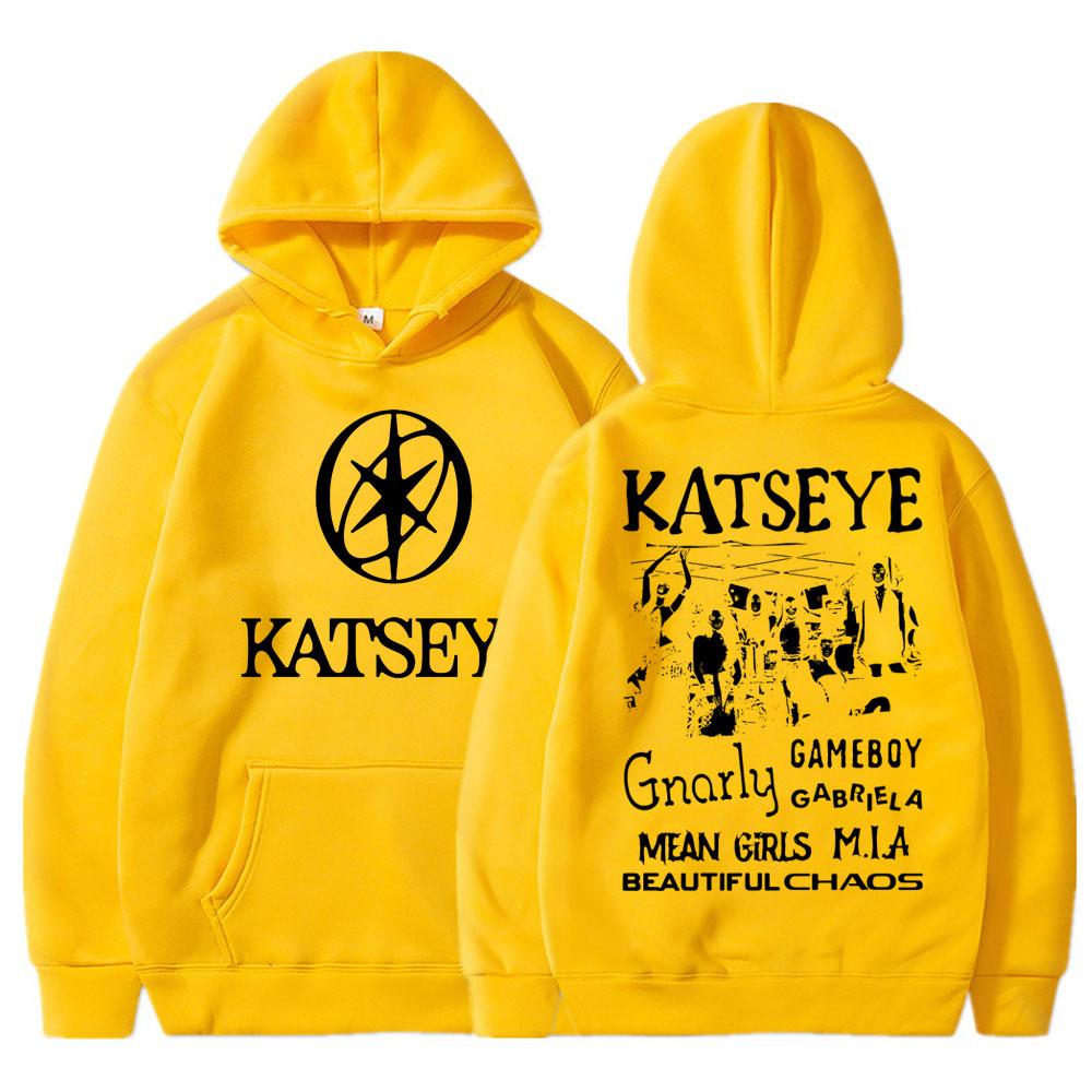 Женская Kpop Katseye Красивый Хаос Альбом Графическая Толстовка Мода Харадзюку Спортивная Одежда Женский Корейский Оверсайз Флисовый Спортивный Костюм