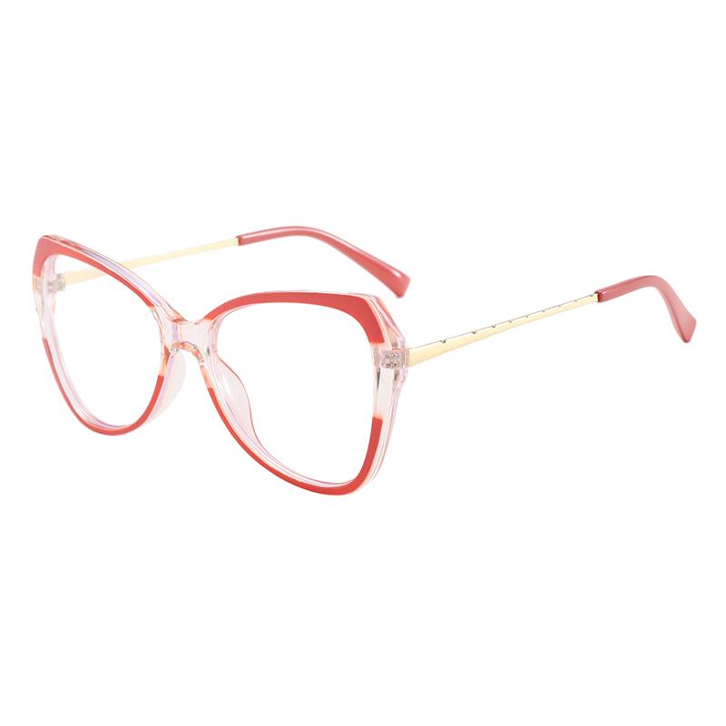 Anti-blue Light Glasses Metal Cat Eye Eyewear Women Men Exquisite Sweet Eyeglasses Blue Light Blocking Man Lady Computer Eyeglas
