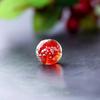 5pcs Round Luminated Flower Glass Loose Beads Luminous Lampwork Beads